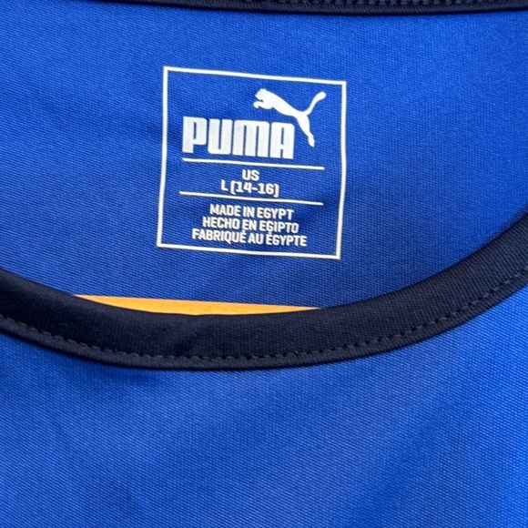 Puma Blue and White Athletic Tank Top - Picture 3 of 3
